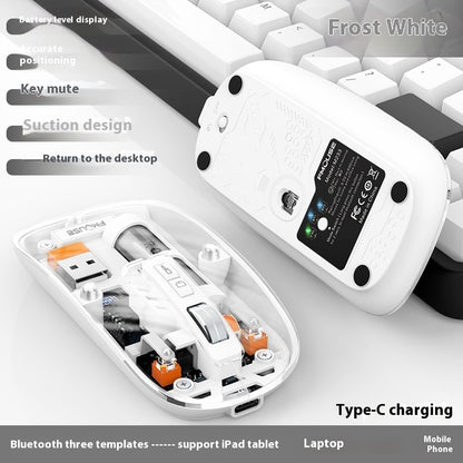 Transparent Wireless Mouse Desktop Computers And Laptop Office Home Mouse