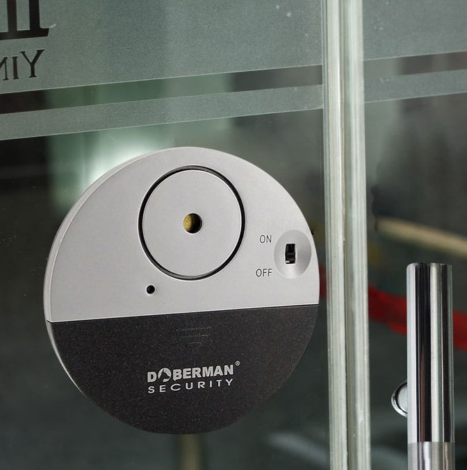DOBERMAN SECURITY SE-0106 100dB Electronic Wireless Vibration Sensor Home Security Door Window Alarm
