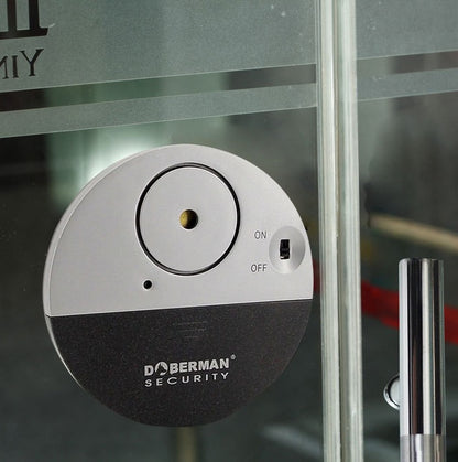 DOBERMAN SECURITY SE-0106 100dB Electronic Wireless Vibration Sensor Home Security Door Window Alarm
