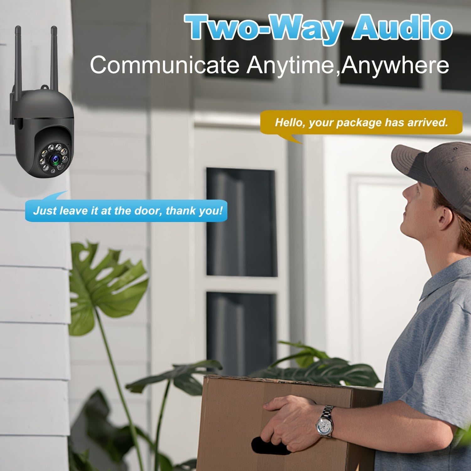 360  Wireless Camera Outdoor WiFi Night Vision Cam HD 1080P Home Security System