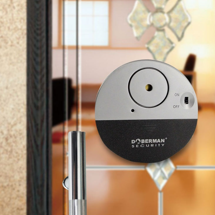 DOBERMAN SECURITY SE-0106 100dB Electronic Wireless Vibration Sensor Home Security Door Window Alarm