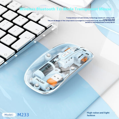 Transparent Wireless Mouse Desktop Computers And Laptop Office Home Mouse