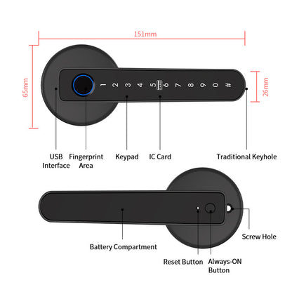 Home Security Door Smart Password Lock