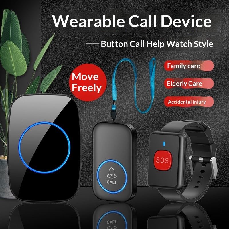 Personal Wearable Button For Elderly Call Devices For Home Use