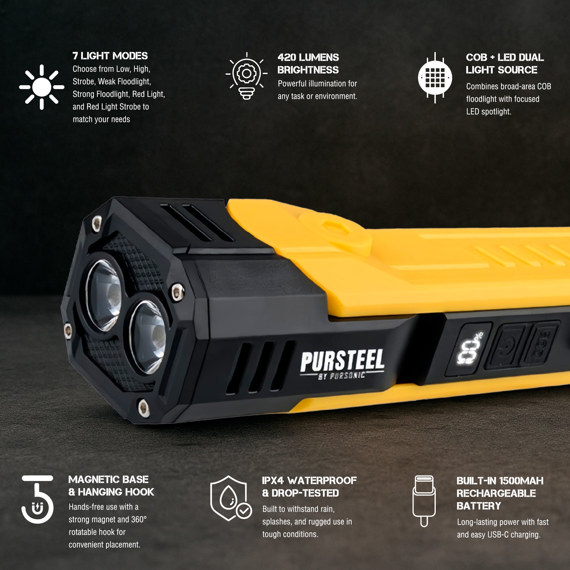 2 in1 Ultra Bright Flashlight &amp; LED Fast Charging Power Bank