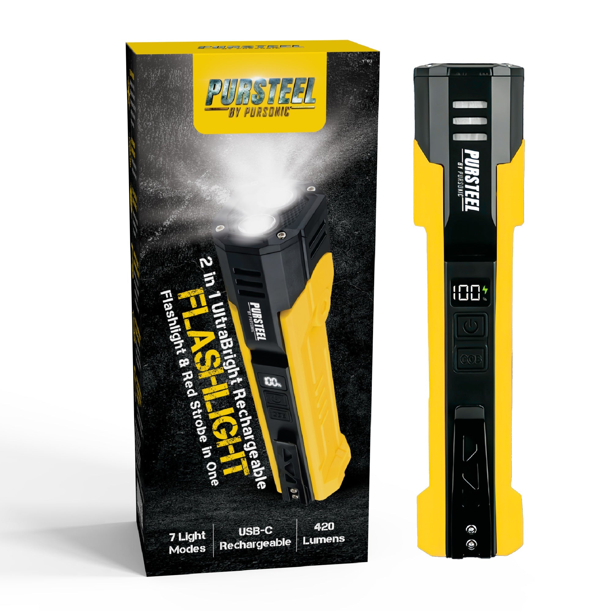 2 in1 Ultra Bright Flashlight &amp; LED Fast Charging Power Bank