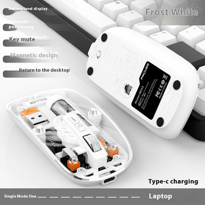 Transparent Wireless Mouse Desktop Computers And Laptop Office Home Mouse