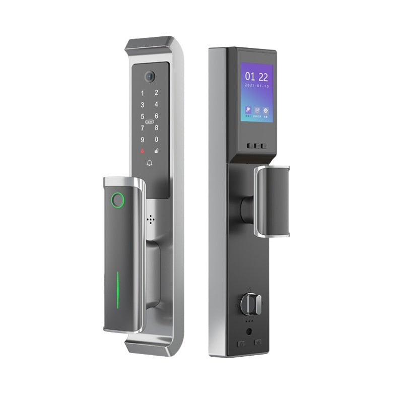Fully Automatic Fingerprint Lock With A Video Peephole For Home Security Doors