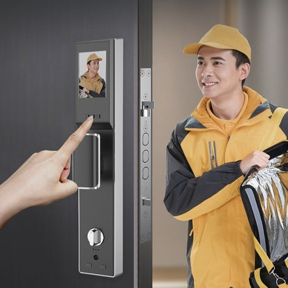 Fully Automatic Fingerprint Lock With A Video Peephole For Home Security Doors