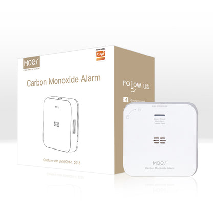 Graffiti ZigBee Smart Home CO Detector Carbon Monoxide Gas Leakage Security Alarm